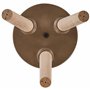 Cache-Pot Support Plantes avec 3 Pieds en Bois 25 cm de Diamètre Motif Éléphants Peint à la Main Idéal à la fois pour Extérieur 