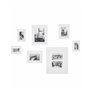 Collage de 7 photos encadrées Ziniare En MDF et Synthétique Blanc Pour Décoration Murale Intérieur Beliani