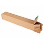 progressPACK PP LB10.04 Lot de 10 tubes d'expédition universels Premium en carton ondulé Marron DIN A1 610 x 105 x max 105 mm