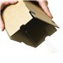 progressPACK PP LB10.04 Lot de 10 tubes d'expédition universels Premium en carton ondulé Marron DIN A1 610 x 105 x max 105 mm