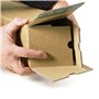 progressPACK PP LB10.04 Lot de 10 tubes d'expédition universels Premium en carton ondulé Marron DIN A1 610 x 105 x max 105 mm