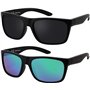 La Optica B.L.M. Lunettes de soleil UV400 pour homme - Lot de 1/2