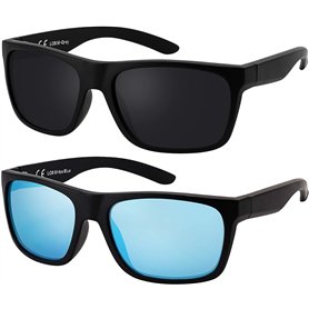 La Optica B.L.M. Lunettes de soleil UV400 pour homme - Lot de 1/2
