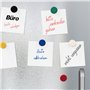 Set de 60 aimants multicolores Diamètre 24 mm Aimants ronds colorés pour tableau blanc, réfrigérateur, tableau magnétique Convie