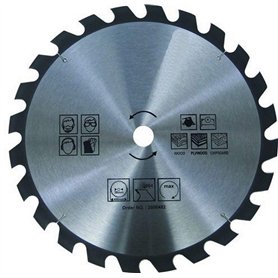 Lame de scie circulaire pour bois - Ø 100 x 30 mm / 24 dents | Scie circulaire portative | HM - Carbure | pour scier dans le boi
