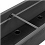 Lot de 4 jardinières de balcon de 100 cm avec réservoir d'eau anthracite, 25 l – Jardinière à fleurs résistante aux intempéries 