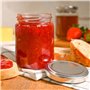 Praknu 25 Pots à Confiture de 230ml - Avec Étiquettes et Marqueur - Hermétique - Lavable au Lave-vaisselle - Idéal comme Cadeau