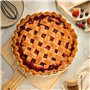 Plat à Tarte en Céramique - ø 28 cm - Avec Revêtement Anti-adhésif - Résistant aux Coupures - Facile à Nettoyer