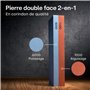 Praknu Pierre a Aiguiser 1000/6000 - Pierre à Affûter pour Couteaux avec Base Antidérapante en silicone et bambou - Convient aux