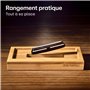 Praknu Pierre a Aiguiser 1000/6000 - Pierre à Affûter pour Couteaux avec Base Antidérapante en silicone et bambou - Convient aux
