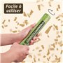 10 Canons à Confettis de Mariage Or Mat – Biodégradable – Premier Confetti en Papier FSC® au Monde – Facile et Sûr à Utiliser