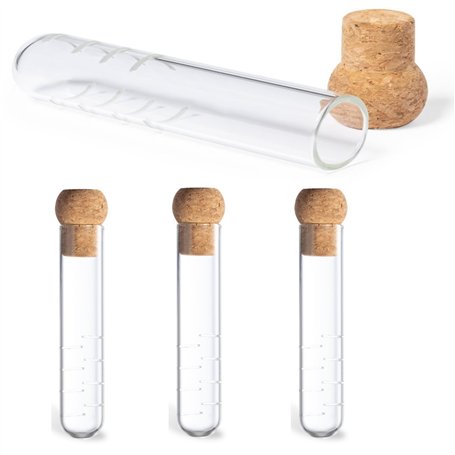 Lot de 4 infuseurs à thé pour thé en vrac en verre microperforé avec bouchon en liège