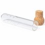 Lot de 4 infuseurs à thé pour thé en vrac en verre microperforé avec bouchon en liège
