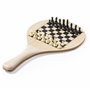 Lot de 2 raquettes de tennis de plage durables avec jeu d'échecs et jeu de moulin avec balle dans un sac en coton pour le sport,