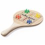 Lot de 2 raquettes de tennis de plage durables avec jeu d'échecs et jeu de moulin avec balle dans un sac en coton pour le sport,