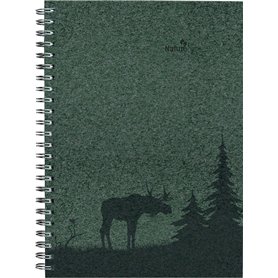 Agenda semainier Nature Line Pine 2023 - Agenda de poche A5-1 semaine sur 2 pages - Reliure à anneaux - 128 pages - Calendrier é