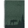 Agenda semainier Nature Line Pine 2023 - Agenda de poche A5-1 semaine sur 2 pages - Reliure à anneaux - 128 pages - Calendrier é