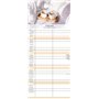 Agenda 2024 pour vous et moi - Minuterie familiale 19,5 x 45 cm - 5 colonnes - Planificateur mural - Beaucoup d'espace pour les 