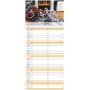 Agenda 2024 pour vous et moi - Minuterie familiale 19,5 x 45 cm - 5 colonnes - Planificateur mural - Beaucoup d'espace pour les 
