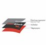 P056 Lot de 2 autocollants d'emblème pour logo avant, film de protection décoratif et autoadhésif, résistant au lavage, pour la 