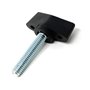 Design61 4 vis à ailettes en plastique avec boulons filetés en acier M5 x 29 mm