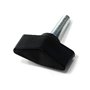 Design61 4 vis à ailettes en plastique avec boulons filetés en acier M5 x 29 mm