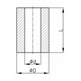 2 mm M8 rondes polyéthylène HD