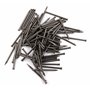 Design61 Lot de 100 goupilles en acier à tête fraisée 1,5 x 30 mm Blanc