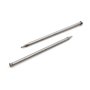 Design61 Lot de 50 goupilles en acier à tête fraisée 1,5 x 45 mm Blanc