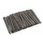 Design61 Lot de 50 goupilles en acier à tête fraisée 1,5 x 45 mm Blanc
