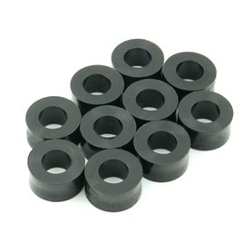 Design61 Lot de 10 entretoises rondes en polyéthylène haute densité 9 mm x Ø 15/6 mm M6