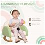 HOMCOM Canapé pour Enfants Fauteuil à Bascule pour Jeunes Enfants Canapé pour Enfants 1,5-3 Ans Siège bébé pour Chambre d'enfant