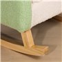 HOMCOM Canapé pour Enfants Fauteuil à Bascule pour Jeunes Enfants Canapé pour Enfants 1,5-3 Ans Siège bébé pour Chambre d'enfant