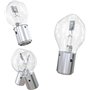 LIGHTWORLD24 Lot de 4 ampoules halogènes BA20d S2 35/35W 12V pour moto – Phare ultra-lumineux feux de route et croisement pour s