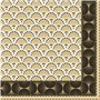 Lot de 20 serviettes motif éventails africains - Technique de serviettes - Décoration de table 33 x 33 cm