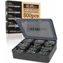 KLRStec Professional Kit de Rivets Aveugles [500pcs] Aluminium/Acier Kit d'Assortiment de Rivets Pop pour Pince a Rivet Pop 125