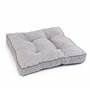 Royal Schneider Coussin d'assise et de dossier - Coussin de sol salon - Dessous antidérapant - Gris clair - 5503 - 50 x 50 cm