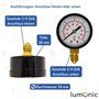 5 I Raccordement à l'arrière I Diamètre 50mm I Manomètre I pour l'air compr