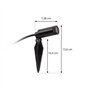 LED Luminaire extérieur Heath en Noir (à 4 lampes,), Lampe sur piquet