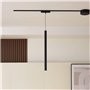 Lindby Lumaro Lampe de salon LED Noir en aluminium (1 ampoule)