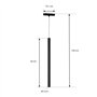 Lindby Lumaro Lampe de salon LED Noir en aluminium (1 ampoule)