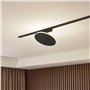 Lindby Lumaro Lampe de salon LED Noir en aluminium (1 ampoule)