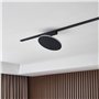Lindby Lumaro Lampe de salon LED Noir en aluminium (1 ampoule)