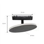 Lindby Lumaro Lampe de salon LED Noir en aluminium (1 ampoule)