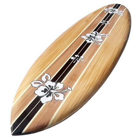 Seestern Sportswear 1865 Planche de Surf décorative en Bois 100 cm de Long Motif aérographe Surf Surf