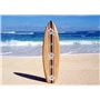 Seestern Sportswear 1865 Planche de Surf décorative en Bois 100 cm de Long Motif aérographe Surf Surf