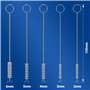 VIOKS Lot de 4 tablettes détartrantes pour 2 applications de rechange pour machines à café Bosch Siеmens 311909 + 5 brosses de n