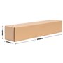 10 tubes d'expédition carrés 45 x 11 x 11 cm