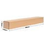verpacking 5 tubes d'expédition carrés 88 x 11 x 11 cm