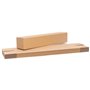 verpacking 25 tubes carton carrés 64 x 11 x 11 cm